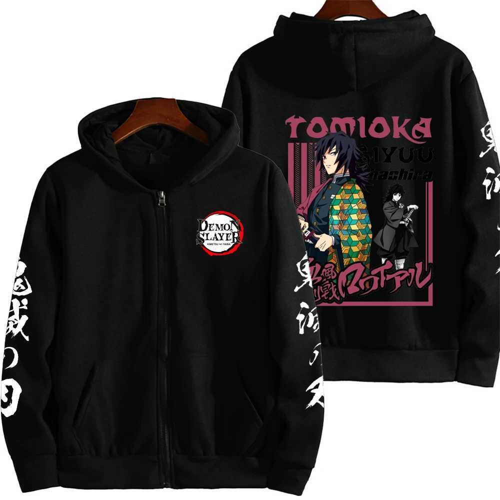 Anime Hooded Sweatshirt Mens Zipper Hoodie Lightweight SpringAutumn Fashion Cartoon Graphic Jacket L251018Q08U