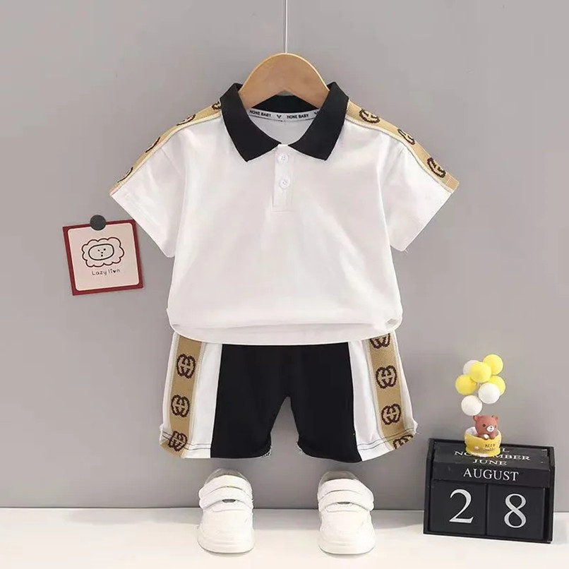 Baby Clothes Set T-Shirt Shorts Toddler Casual Clothing Kids Tracksuit Children Boys Cartoon 2Pcs/set A1