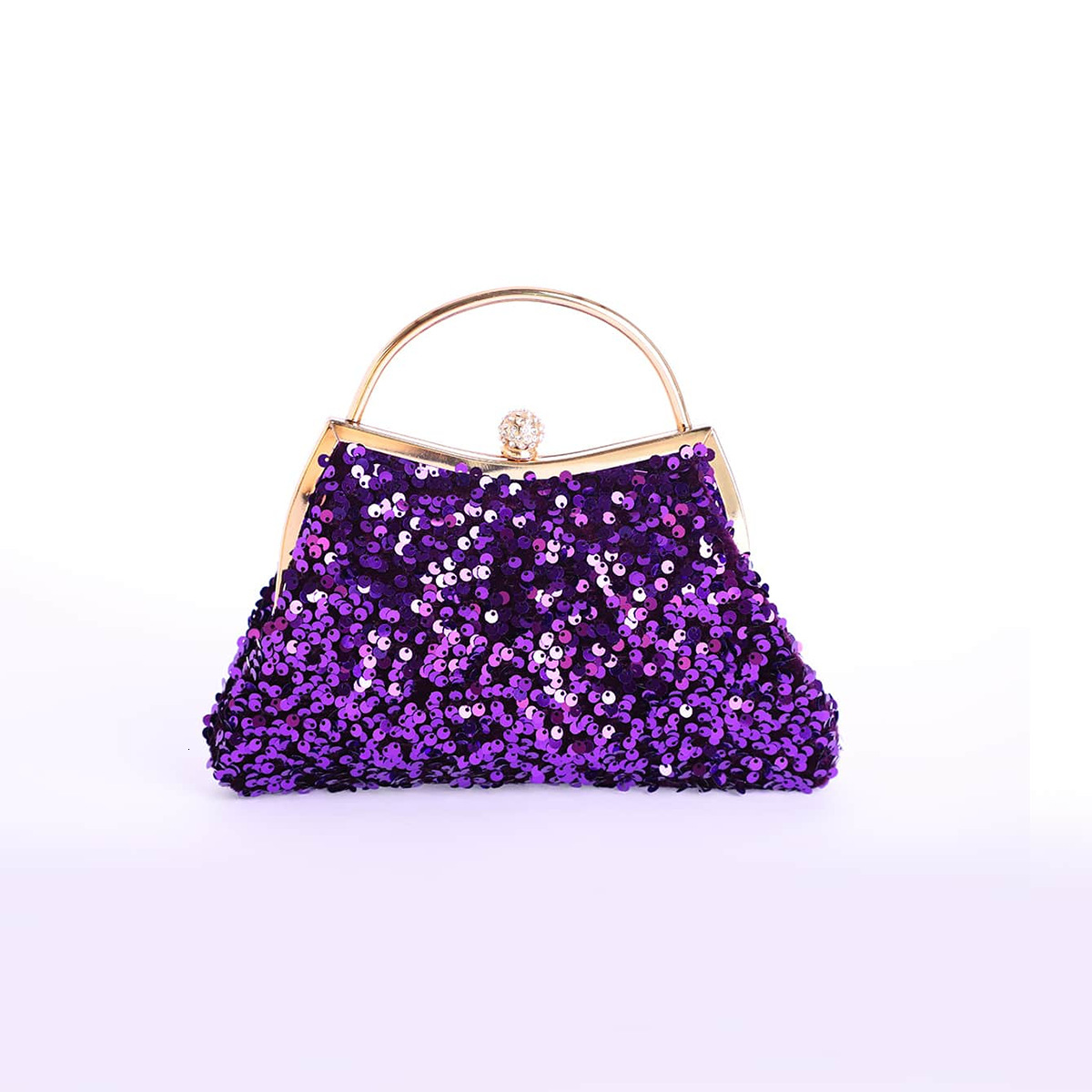 Bugbug new shiny sequin shell clip social socialite style banquet handbag dinner bag