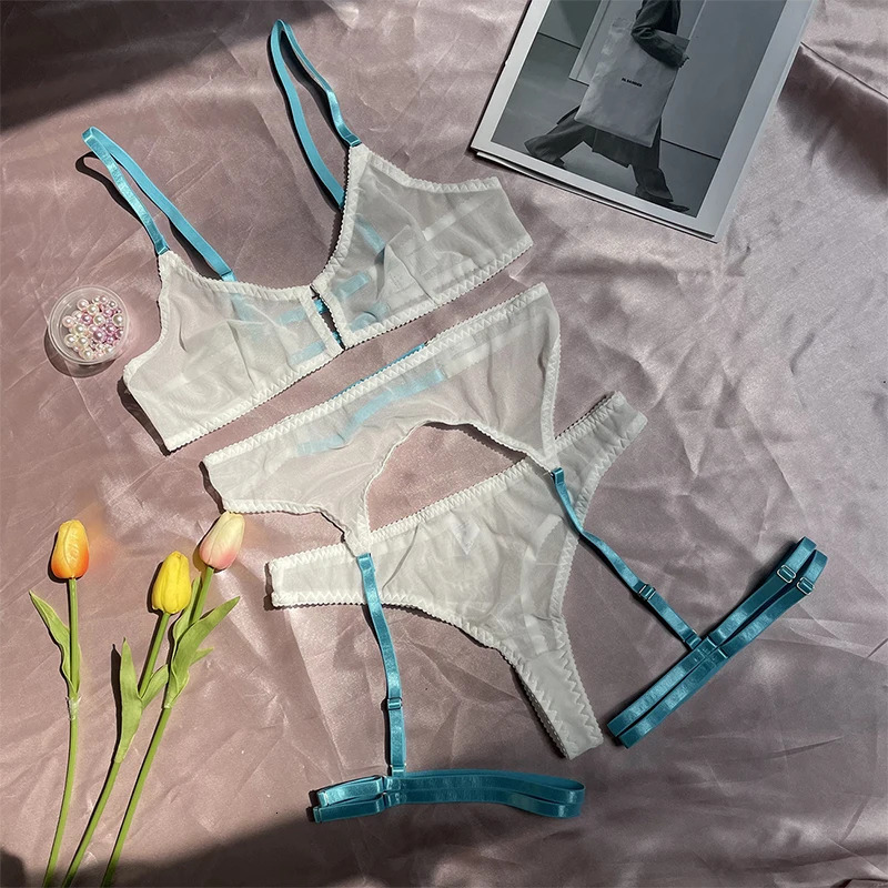 Plus Size Lace Bra Sets Sexy Lingerie For Women Thin Breathable Comfortable Bra And Panty Sets Babydoll Dress Intimate Underwear 241031