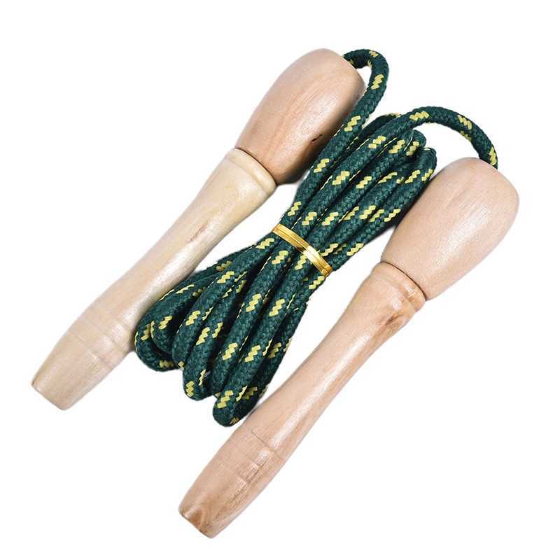 Wooden hand skipping rope exercise for body building is suitable for adult and child wooden hand skipping rope trainingW241101
