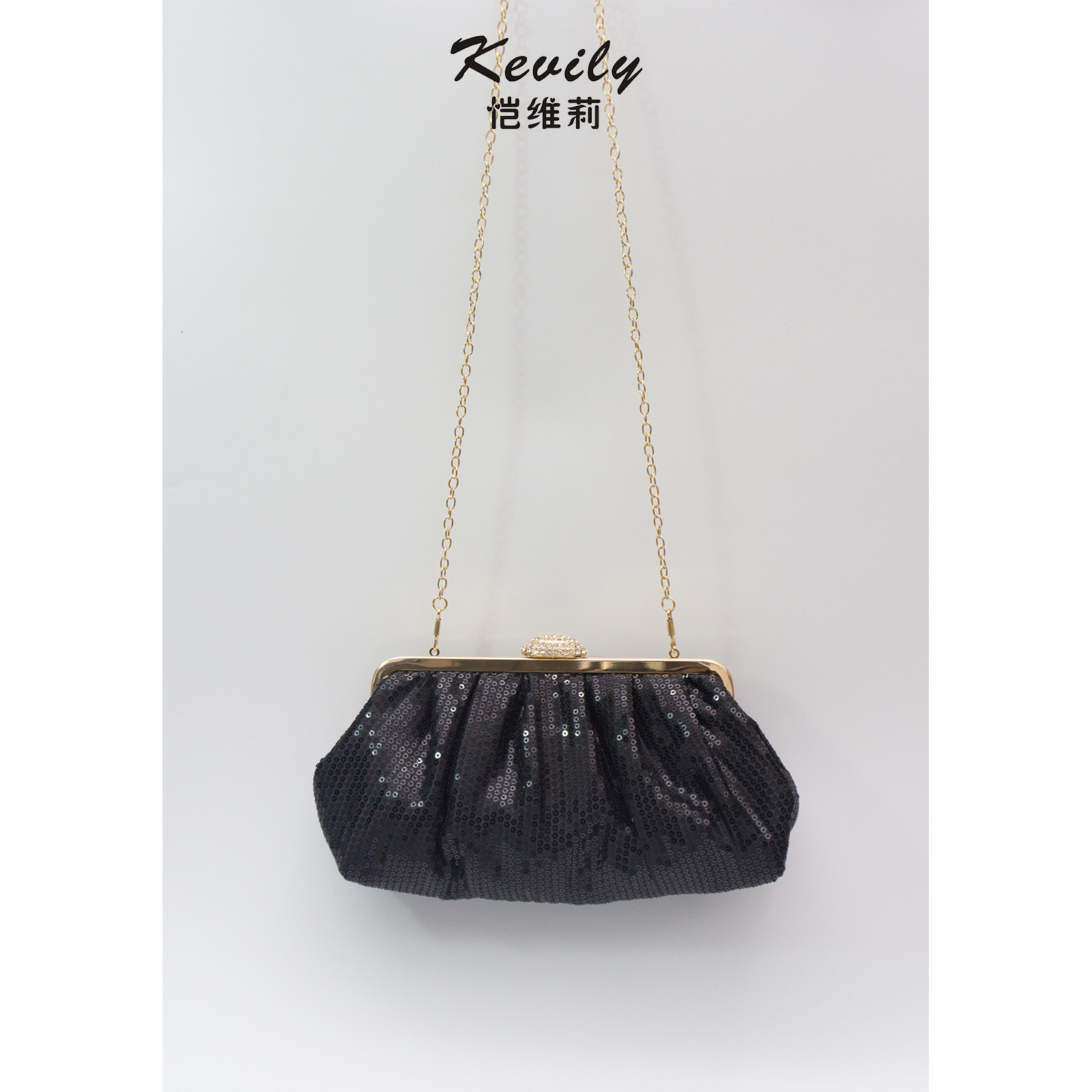 New fish scale sequin dinner bag, new handbag, wedding dress bag