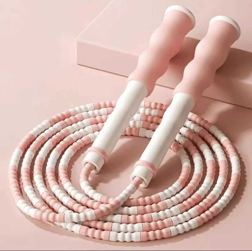 2.8M technology jumping rope bamboo PVC beginner adult children soft bead no Tang segment suitable for skiing cab exerciseW241101