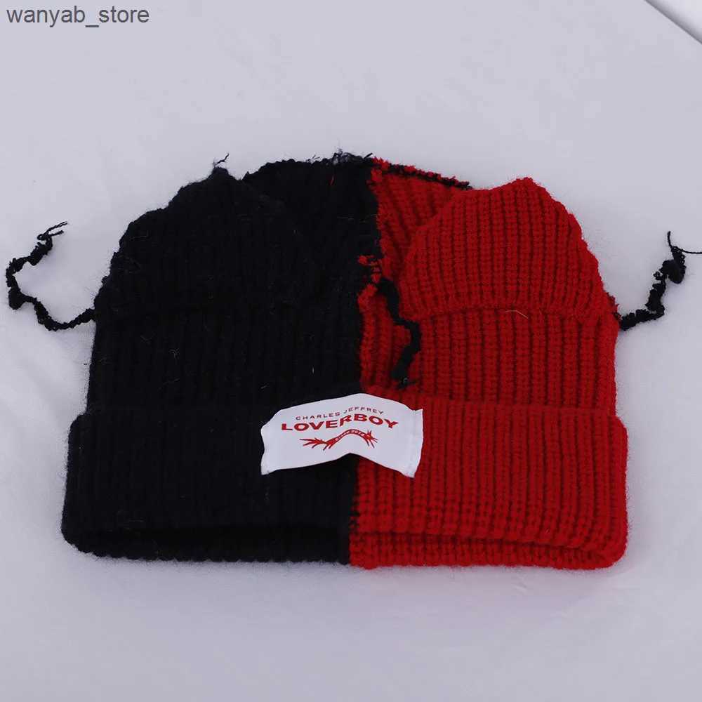 Wide Brim Hats Bucket Hats 2024 Winter Skullies Cute Women fox Hat Crochet Knitted Hat Costume Beanie Hat Splice color for Women christmas Gift Hip-ho