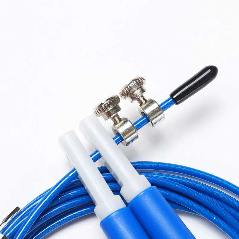 New wire skipping rope skipping rope adjustable skipping rope cross fitness equipment exercise 3-meter speed training home fitnessW241101