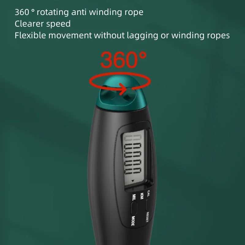 Ectronic giant jump rope counting speed slide counter with LCD screen gym fitness cross fitness slide intelligent jump ropeW241101