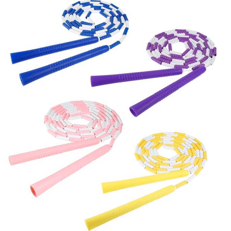 2.5M Profinal Jump Rope Adjusteab Hard Pearl Bamboo Jump Rope Childrens Adult Sports Fitness Equipment ExerciseW241101