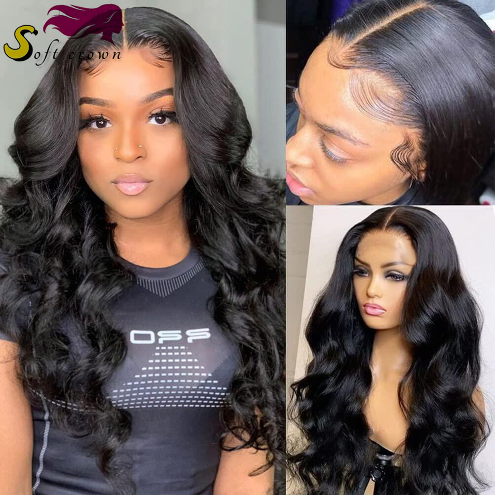 Lace front wigs Body Wave Human Hair HD Lace Wigs 13*4 13*4T style Swiss Lace Bleach Knots Pre Plucked Natural Hairline For Black Women celebrity wigs