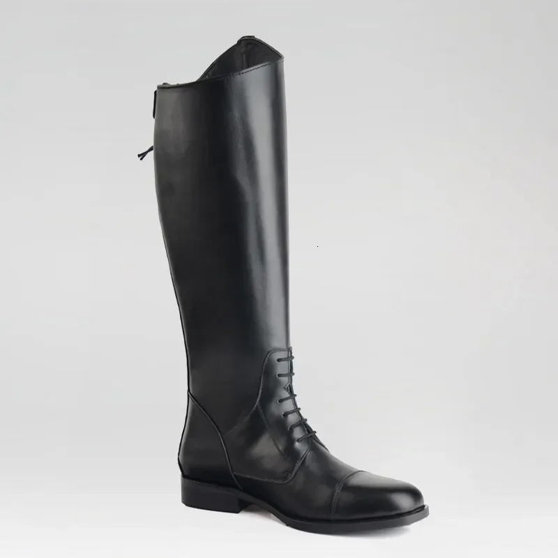 Solid Color Thick Heels Viscose Womens Round Head Back Zipper Over Knee Fashion Knight Riding Boots Equipment 241031