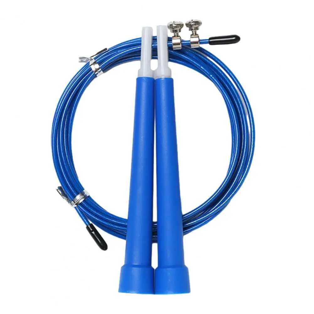 1 set of ergonomic steel wire skipping rope manually weighed adjustable Fitn rope children and adults skipping rope training equipmentW241101