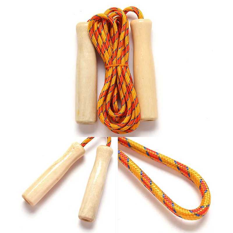 Skiing rope wooden hand sliding rope 2.5M suitable for student sports training gameW241101