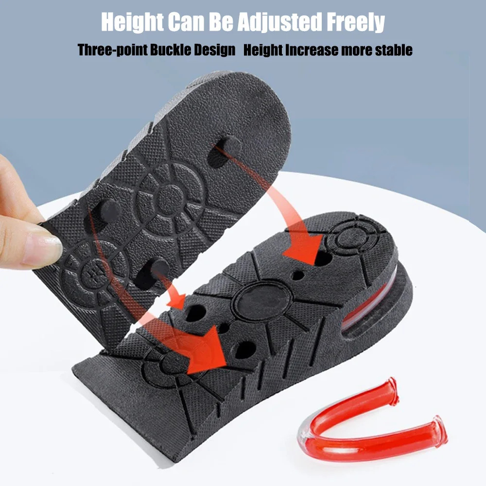 Mens womens elevator shoes soft cushions unisex sports shoes high heels lift pads height of half an inch 241031