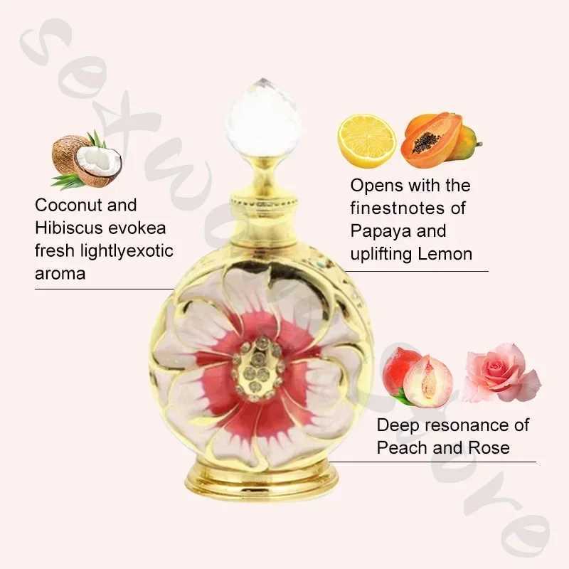 Dubai essential oil perfume Arabian style long-lasting fragrance reing petal fragrance mens and womens body deodorantXJ241101