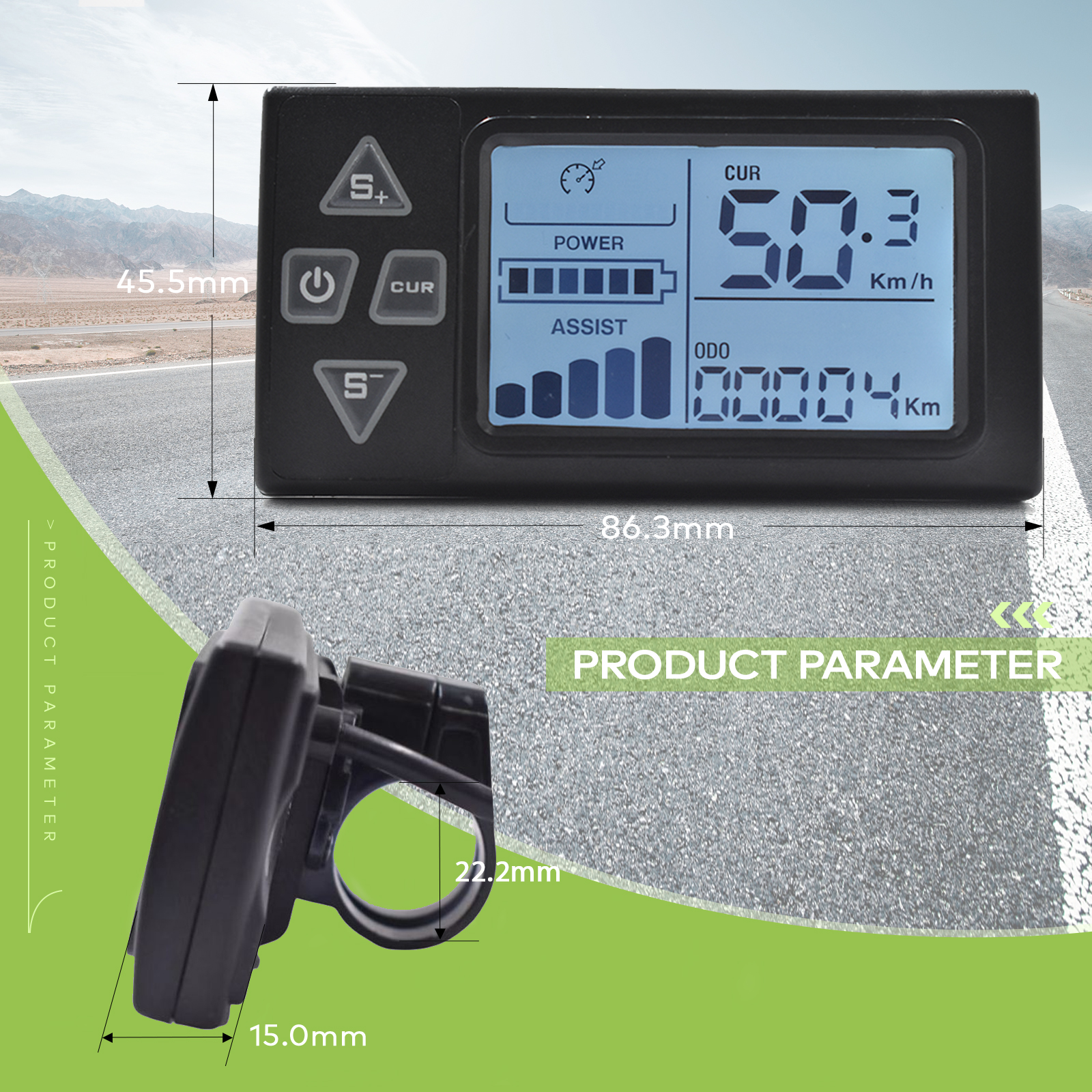 S861 High Definition Mini Display for e-Bike & Scooter with Easy Navigation