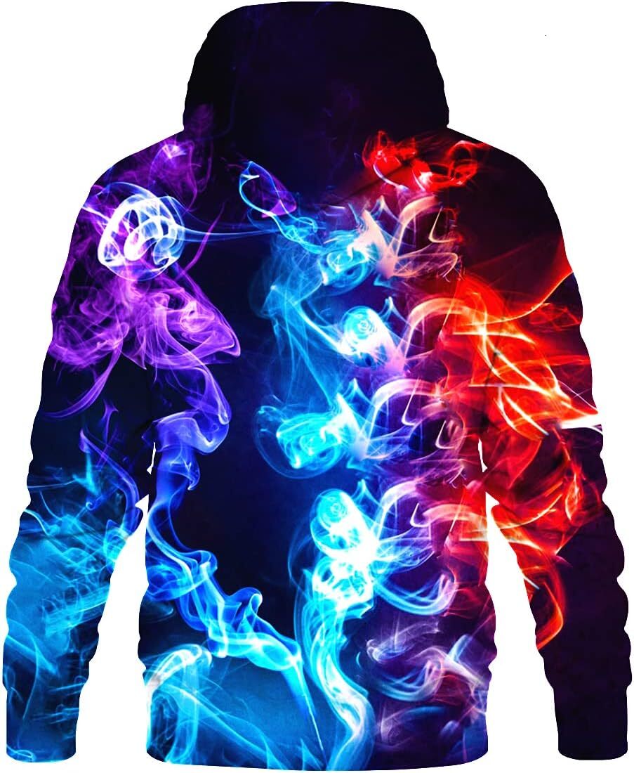 Hoodie for Mens for Men Women Unisex Novelty Sweatshirts Cool 3D Printed Pullover Hoody Hoodie with Pocket Graphic Trendy Fashion