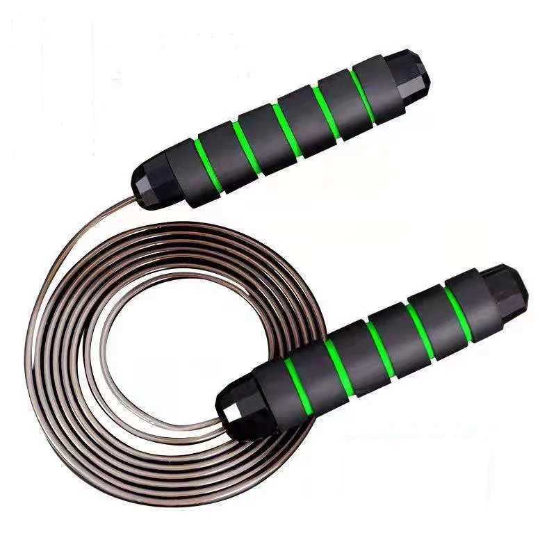Jumping rope with ball bearings without Tang fast giant rope cab steel sliding rope gym fitness and slimmingW241101