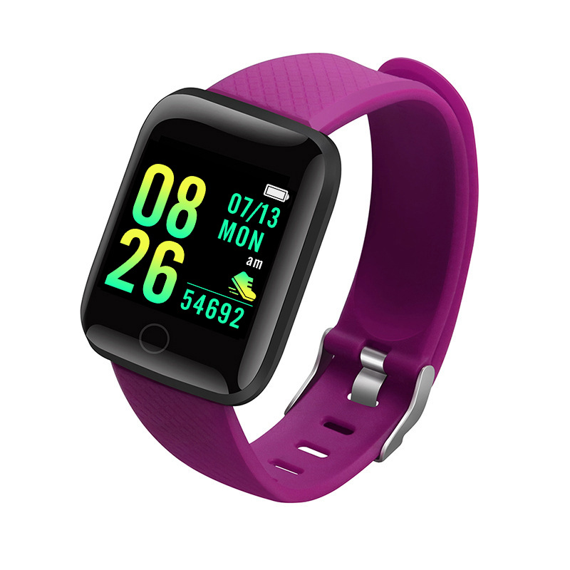 D13 Smart Watch Electronic Sports Smartwatch Fitness Tracker For Android Smartphone 116 Plus Color Screen Bracelet Bluetooth Reminder Heart Rate Blood