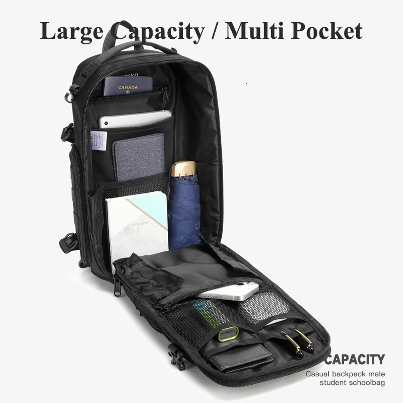 OZUKO Large Capacity Men Chest Bag Waterproof Sling Shoulder Bags for Male Outdoor Sports Crossbody Quality Messenger 241029