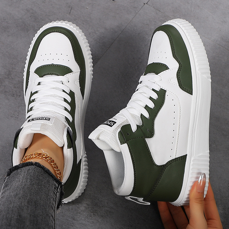 Shoes Women Fashionable Men Comfortable Casual Sports Shoes Lace Up Outdoor Flat Bottom Shoes