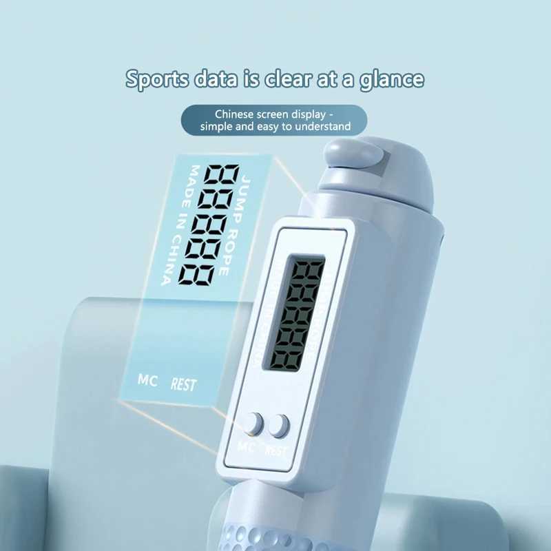 The digital skipping rope with a counter is suitable for outdoor or home use suitable for both adults and children without any worriesW241101