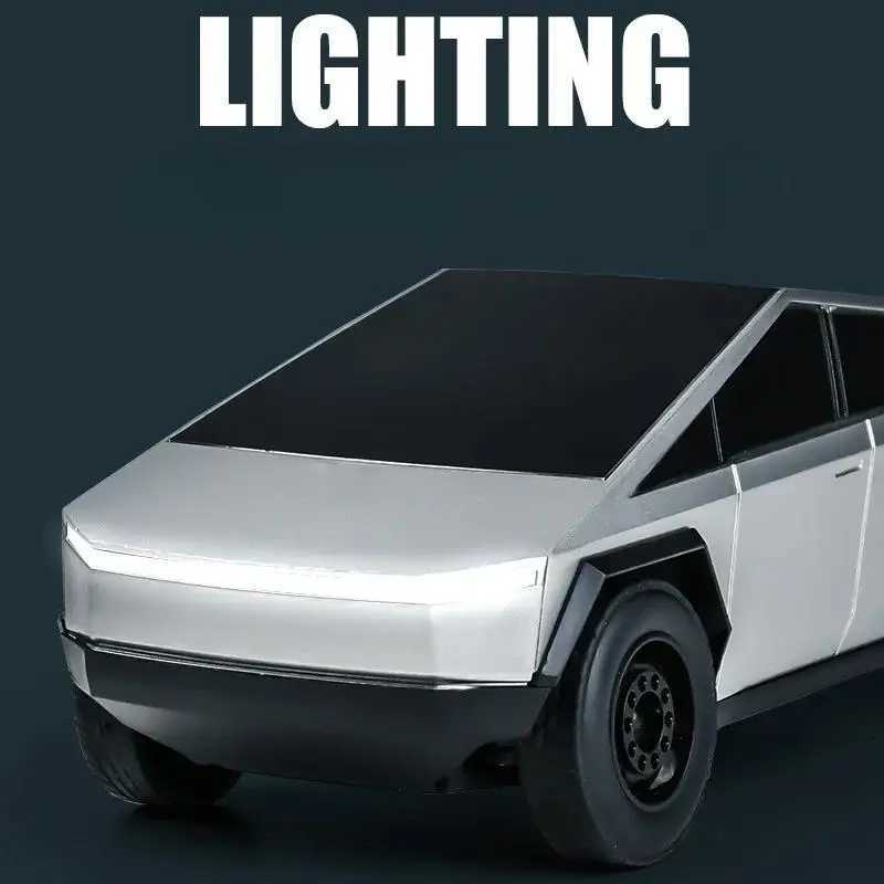 Rechargeable toy car remote control four-way remote control car Tesla anti fall network pickup boy toy gift X241101
