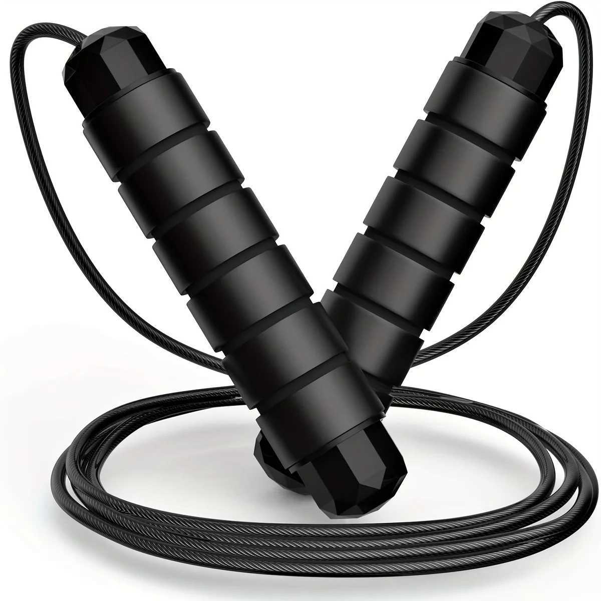 1 ski rope adjustable skipping rope used for aerobic exercise speed training weight loss fitnessW241101