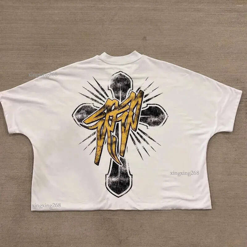Men's T Shirts Y2K Vintage Clothing Retro Classic Graphic Printed Loose Short Sleeve Harajuku Gothic Casual Oversized Cotton Shirt Men Women