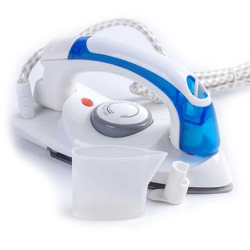 Portable Cpact size mini handheld electric base plate steam iron hine foldable handle with 3 gears for travel use Y241101