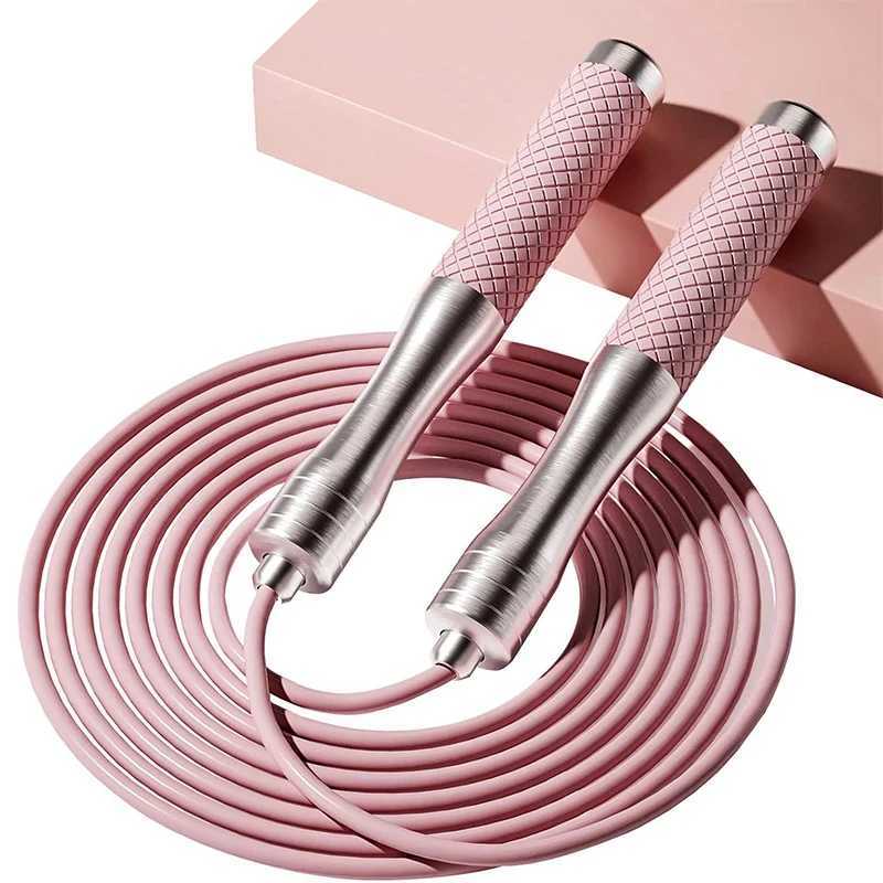 Jafwick Speed Jump Rope for Fitn - Womens Ski Rope with Adjustable Strength Alloy and Silicone Hand SetW241101