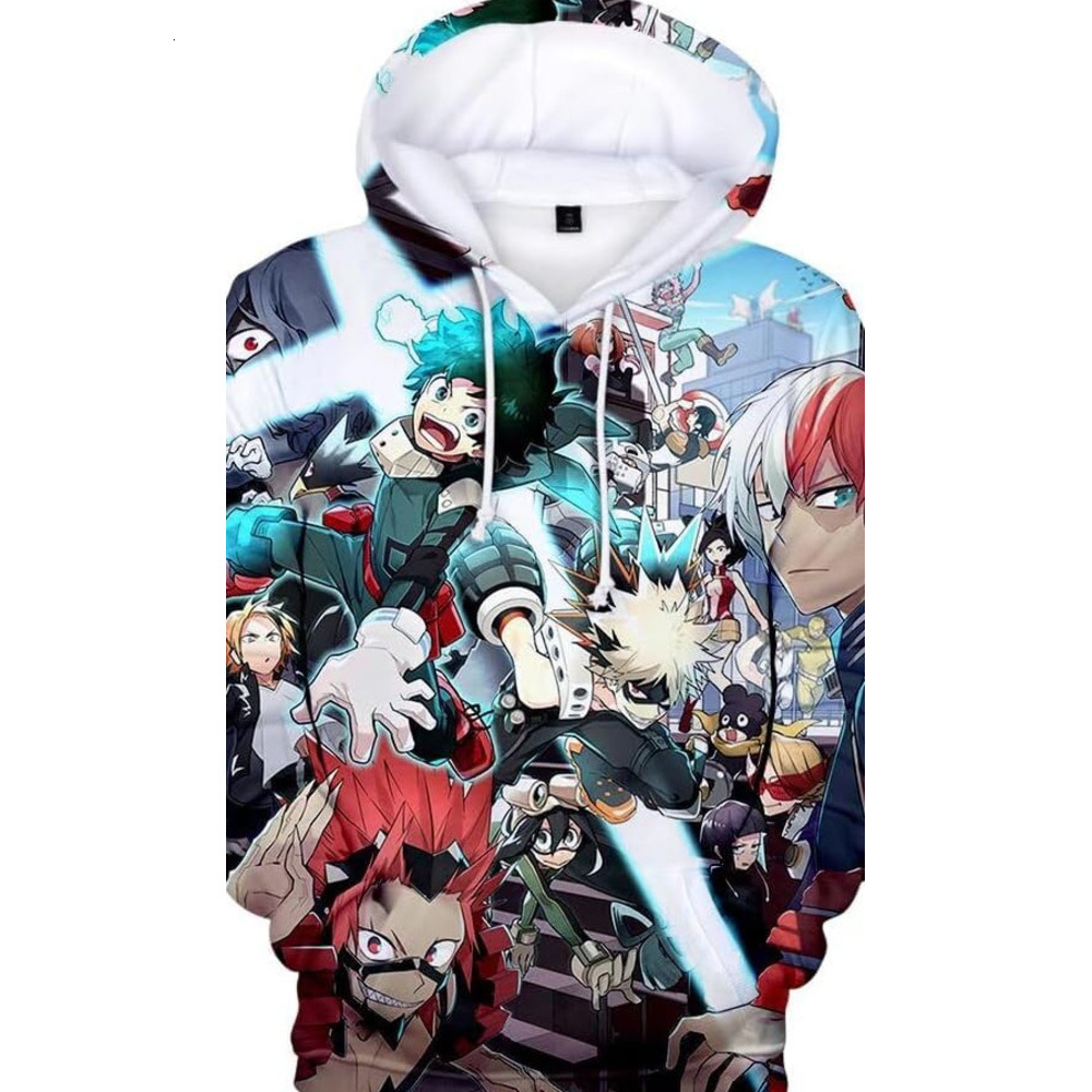 Hoodie for Mens Womens Anime Hoodie Halloween Cosplay Novelty Hooded Pullover Sweatshirt Graphic Hoodies Creative fashion sweatshirt Pullover Long Sle