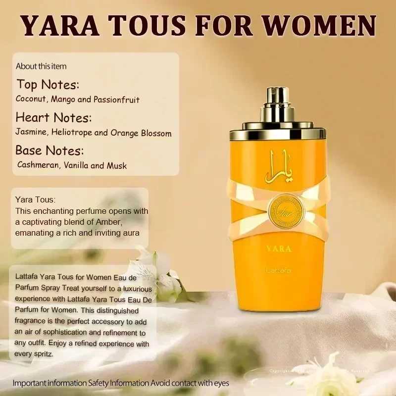 100Ml Original Spray Mens Perfume Yara Moi Asad Womens Fragrance Long-Lasting Pheromones Giftxj241101