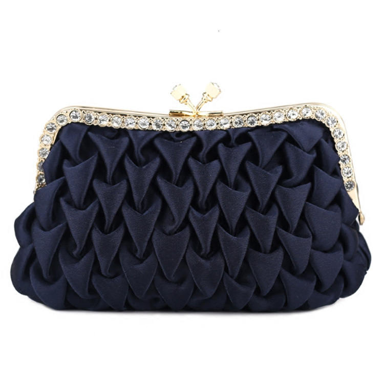 New social socialite with temperament, rhinestone silk banquet bridesmaid handbag, wedding bag