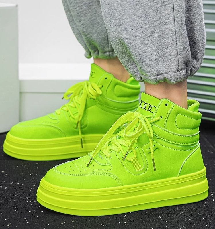 2025 New designer high top men s summer multifunctional casual flat shoes for youth trend sports height increasing breathable fashion shoes