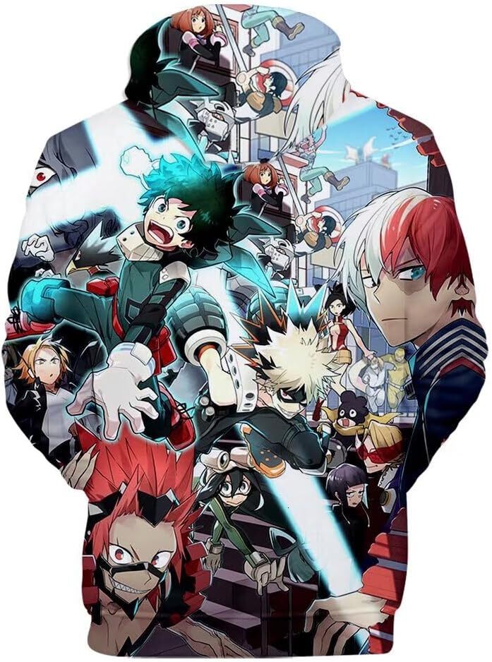 Hoodie for Mens Womens Anime Hoodie Halloween Cosplay Novelty Hooded Pullover Sweatshirt Graphic Hoodies Creative fashion sweatshirt Pullover Long Sle