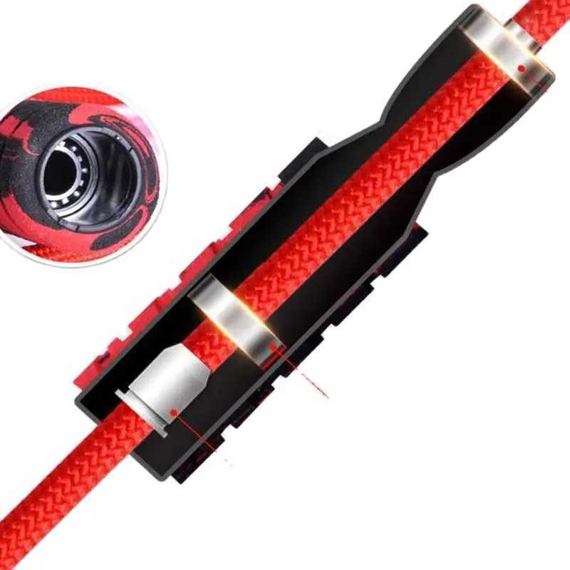 2.8 M Length Double Bearing Hand drawn Nylon Jumping Rope Used for Sports and Fitness ExerciseW241101