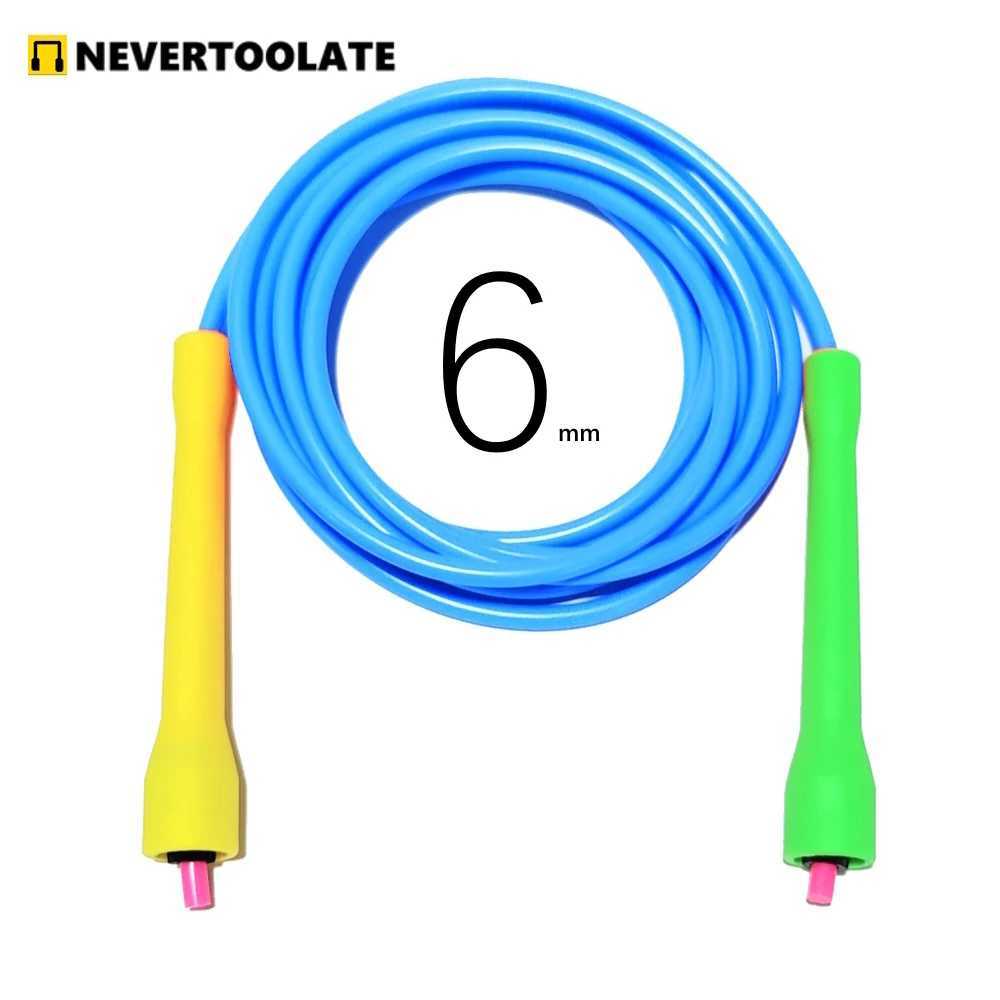 5mm 5.3mm 6mm thick rope cc hand 2.8-3.2m long PVC jump rope adult speed rope diameter suitable for crossfit cheapW241101