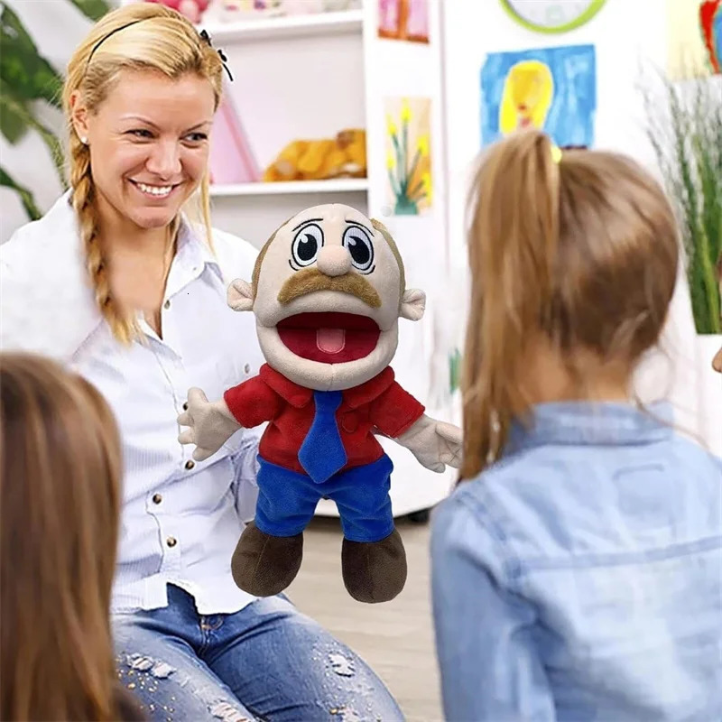 Game Jeffy Hand Puppet Doll Toy Talk Show Roleplay Movable Mouth Props Chef Prince Dad Mom Penelope Cody Junior Joseph 240314