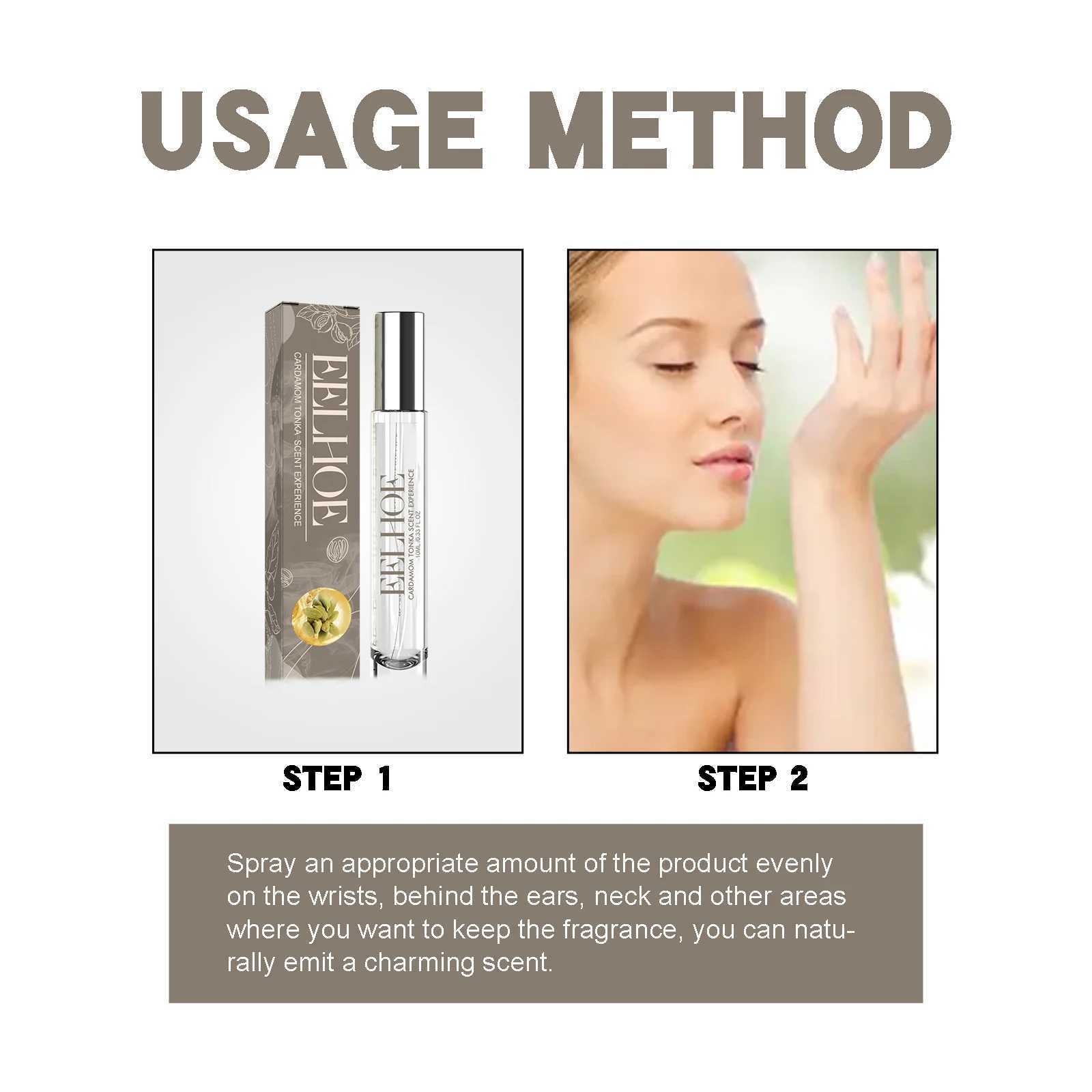 EELHOE Cardamom Tonka Scent Experience Perfume Lightweight and Portable Long Lasting Fragrance Retention Unique PerfumeXJ241101