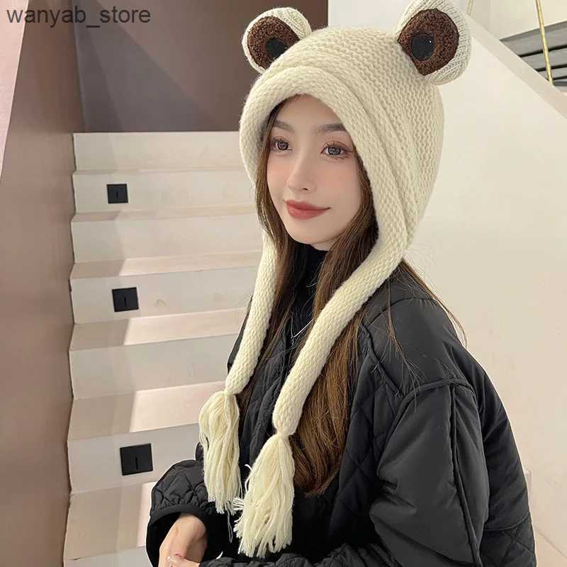 Wide Brim Hats Bucket Hats New Frog Hat Beanies Knitted Winter Hat Solid Hip-hop Skullies Knitted Hat Cap Costume Accessory Gifts Warm Winter Bonnet G