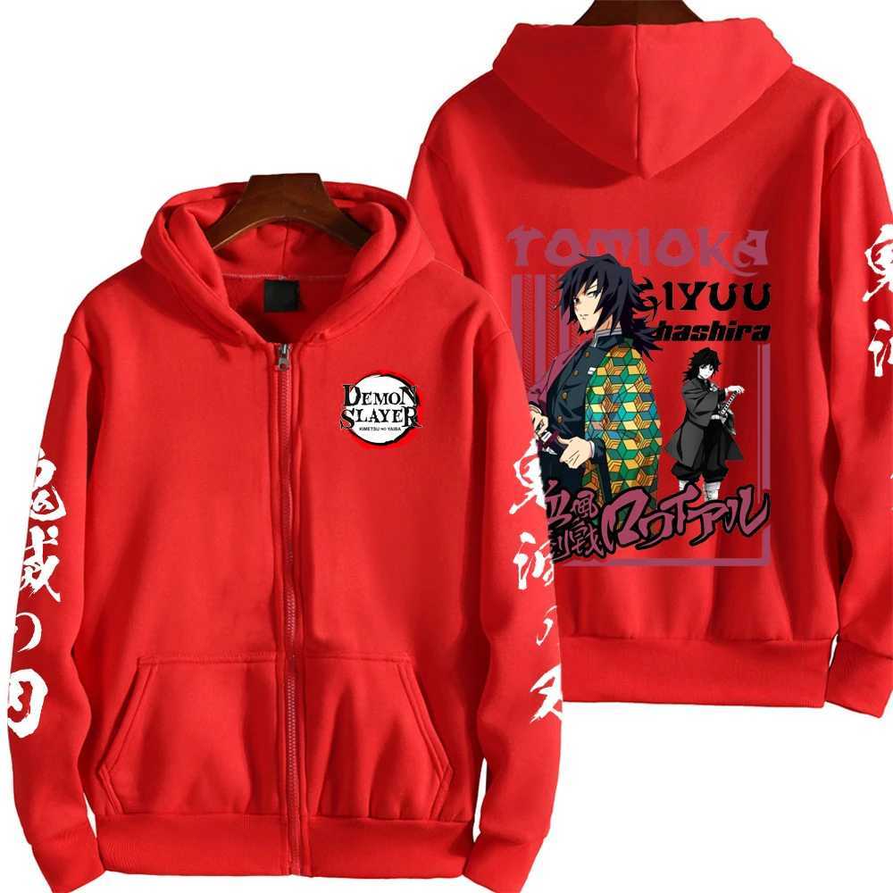 Anime Hooded Sweatshirt Mens Zipper Hoodie Lightweight SpringAutumn Fashion Cartoon Graphic Jacket L251018Q08U