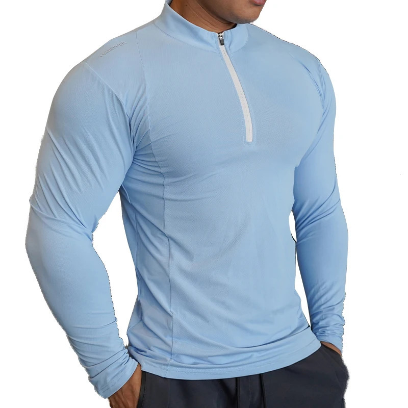 Autumn Compression Long Sleeve Men Running Gym Fitness TShirt Elastic Quick Dry Comfort Sports Bodybuilding Training Shirts 241031