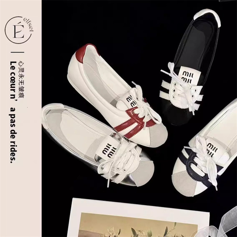 Super popular fashion sier women's 2024 new black white plate autumn and winter breathable sports shoes