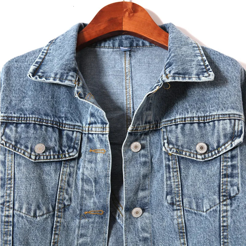 Autumn Heavy Work Fringed Sequins Retro-washed Denim Jacket Women Short Jeans Jackets Coat Students Woman Clothes 241031