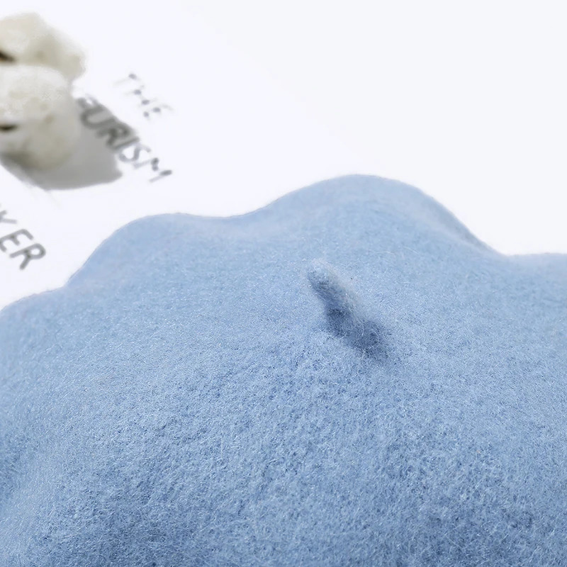 Wool Beret Hat Winter French Girls Solid Color Fashion Autumn For Women Warm Felt Street Berets 241031