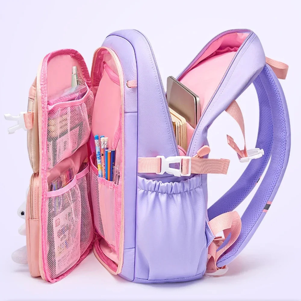 Primary School Girls Schoolbag Kawaii Lightweight Childrens Bag Waterproof Bags Colorful Travel Backpack Mochilas Gifts 241029
