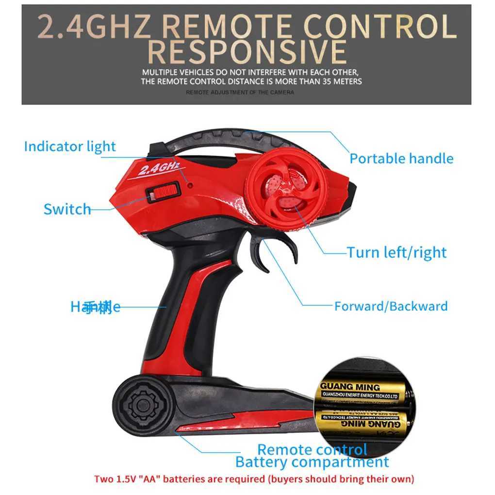 4WD metal alloy body RC truck off-road 4x4 2.4G 1/8 all terrain large rock track remote control car toy childrens toy gift X241101