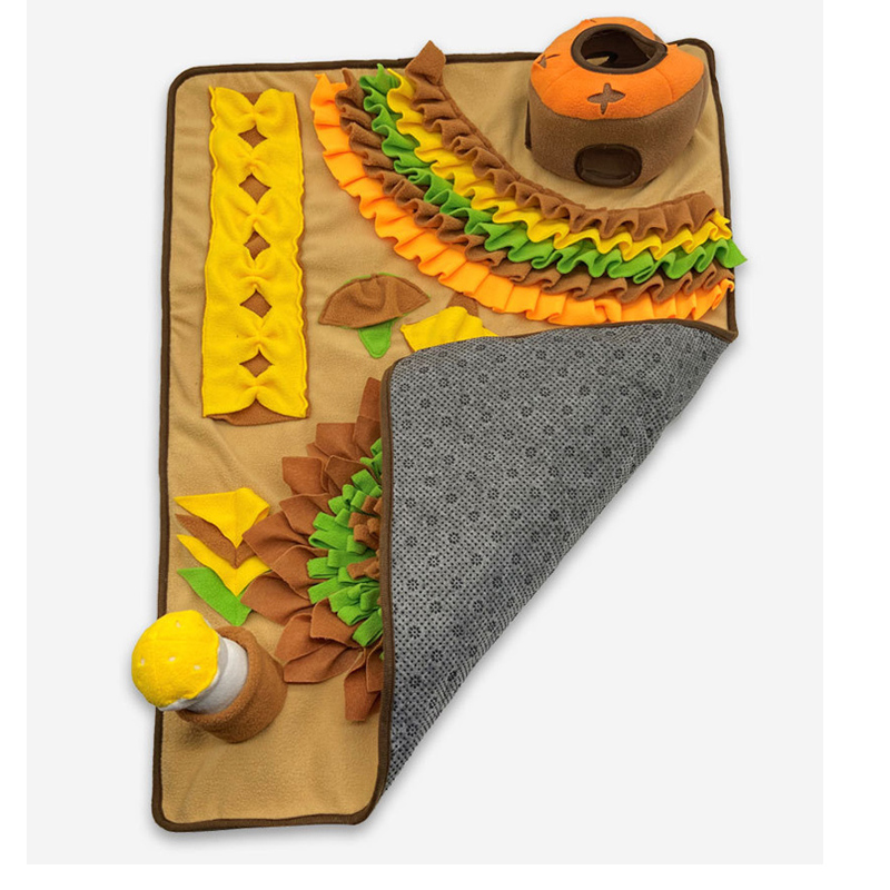 pet sniffing mat, dog sniffing mat, hidden food training blanket, energy consumption, slow food pet products