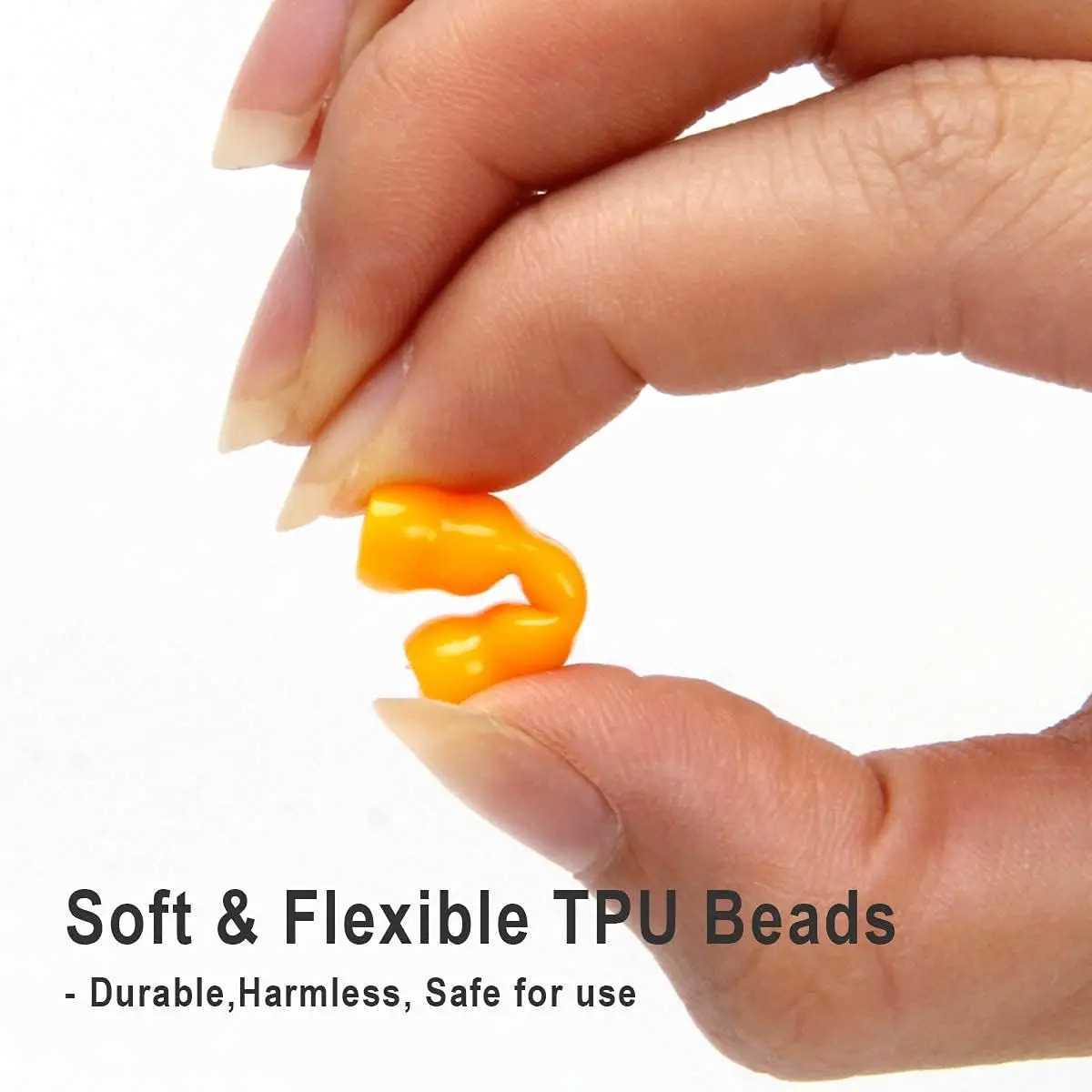 1 long skipping rope soft bead skipping rope plastic segmented skipping ropeW241101