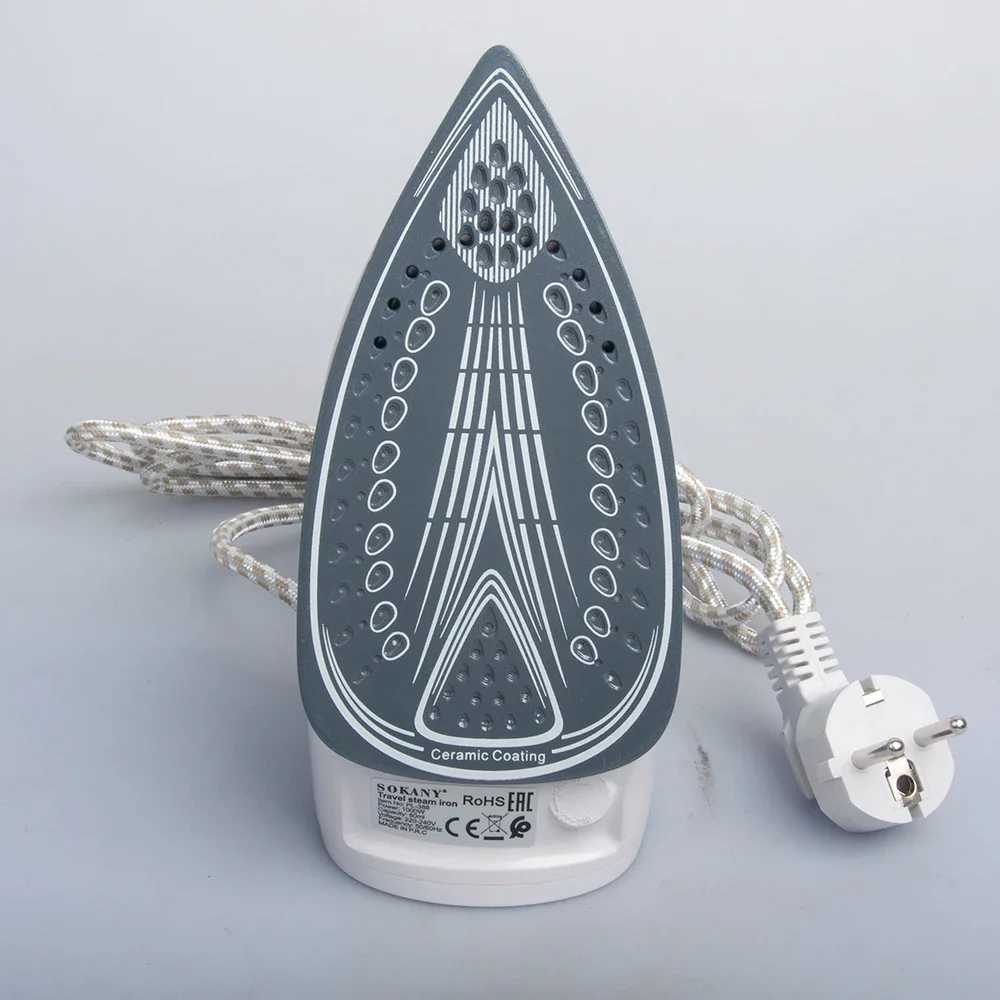 The Houselin steam iron is suitable for 1000 watt clothes and has self-cleaning non stick bottom plate automatic closing and anti slip properties Y241