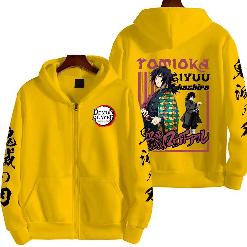 Anime Hooded Sweatshirt Mens Zipper Hoodie Lightweight SpringAutumn Fashion Cartoon Graphic Jacket L251018Q08U